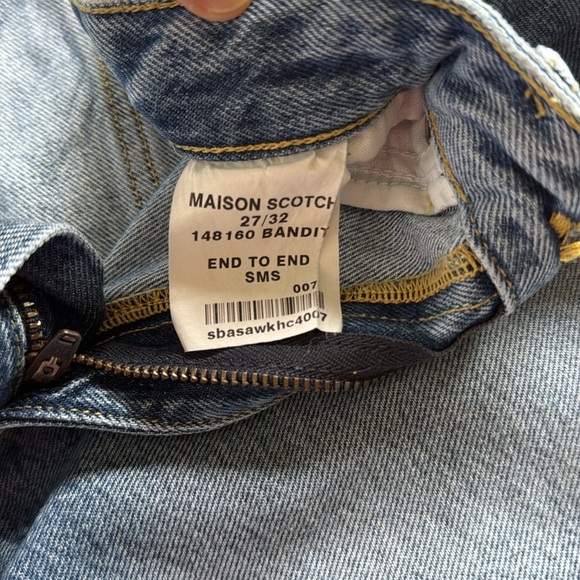 Scotch & Soda Maison Scotch “Bandit” Boyfriend Jeans Light Wash Tapered Leg - Picture 9 of 16